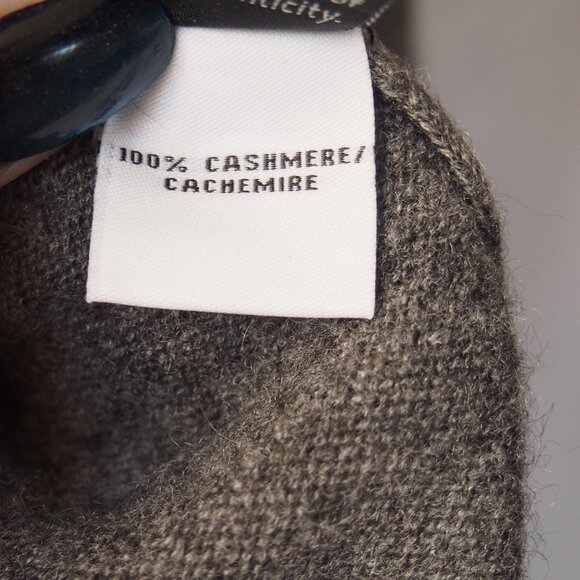 Diane Von Furstenberg Womens Sweater Gray Cashmere Long Sleeve - Picture 8 of 15